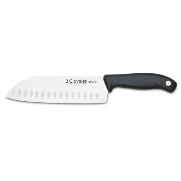 3 Claveles Evo Hollow Edge Santoku Knife